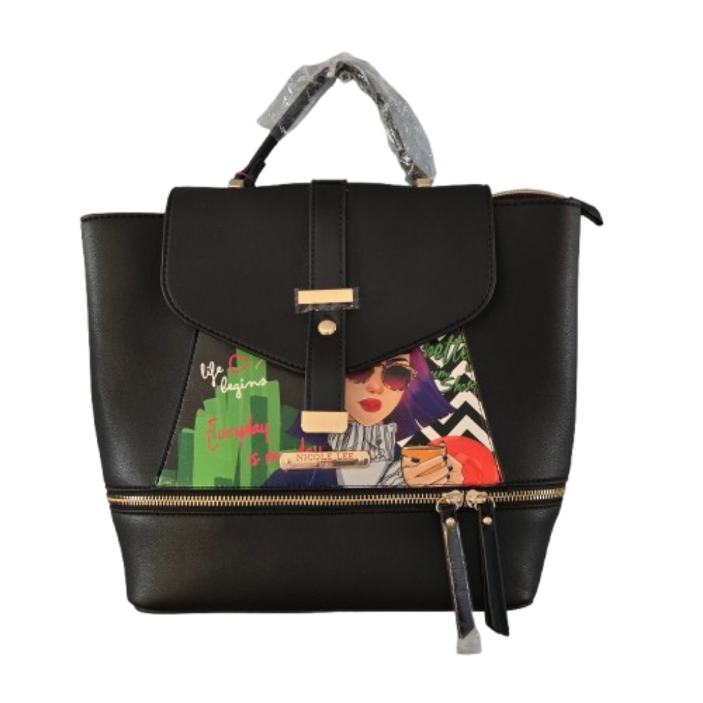 Nicole Lee USA Everyday Is My Day graphic backpack bag